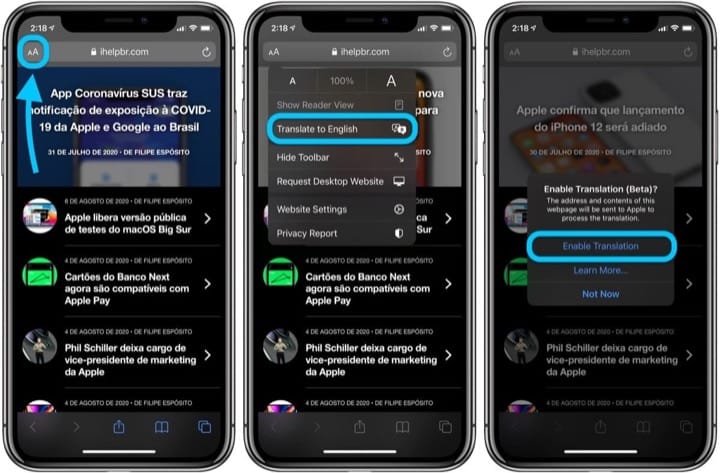 如何在ios 14使用翻译功能 翻译safari 浏览器页面 晓得伐 如何在ios 14使用翻译功能 翻译safari 浏览器页面 晓得伐